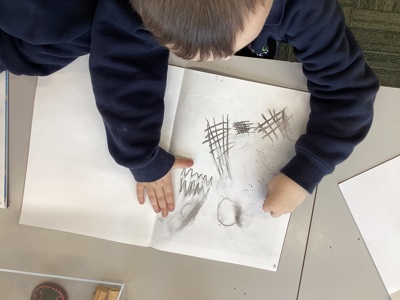 Year 1 - working hard as artists!  